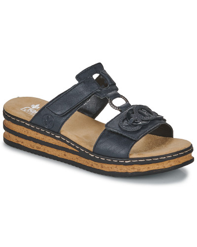 Mules femmes Rieker 62936-14 Bleu