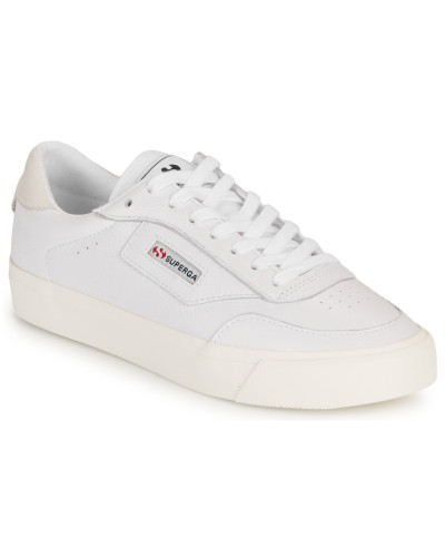 Baskets basses femmes Superga 3843 NEW CLUB S UP COMFORT LEATHER Blanc