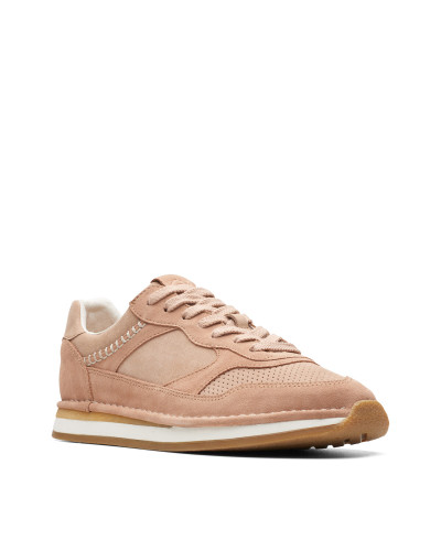 Baskets basses femmes Clarks CRAFTRUN TOR Beige