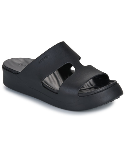 Mules femmes Crocs GETAWAY PLATFORM H STRAP Noir