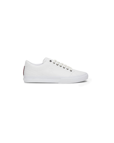 Baskets basses hommes Tommy Hilfiger H HI VULC STREET LOWLTH Blanc