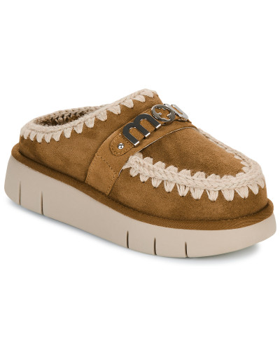 Mules femmes Mou BOUNCE CLOG METAL LOGO Marron