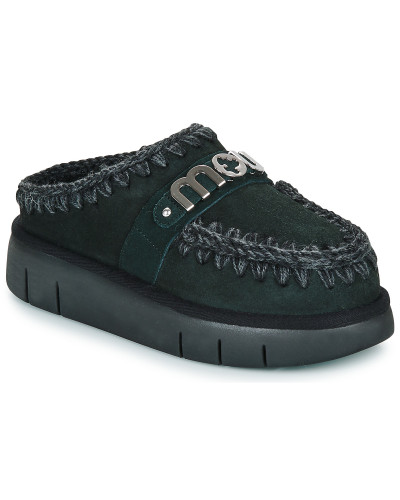 Mules femmes Mou BOUNCE CLOG METAL LOGO Noir