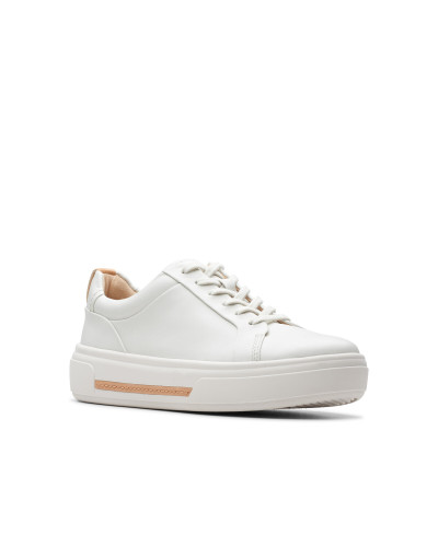 Baskets basses femmes Clarks Hollyhock Walk Blanc