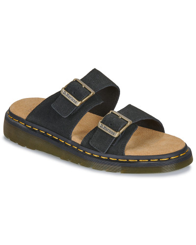 Mules femmes Dr. Martens Josef Black Suede Noir