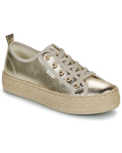 Baskets basses femmes Only ONLIDA-1 LACE UP ESPADRILLE SNEAKER Doré
