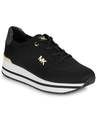 Baskets basses femmes MICHAEL Michael Kors MONIQUE KNIT TRAINER Noir