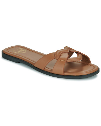 Mules femmes Love Moschino FILLED HEART MULE Marron