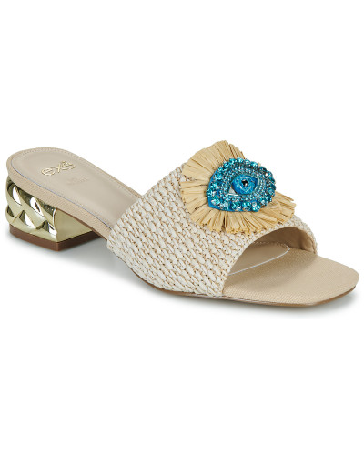 Mules femmes Exé Shoes KATY-424-RAFFIA-BEIGE Beige