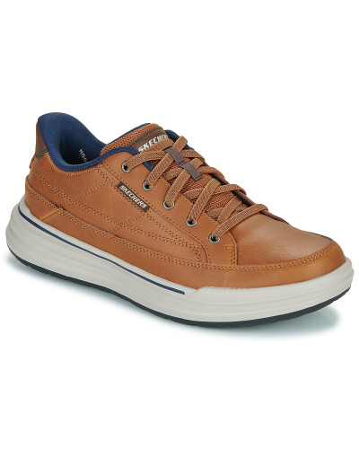 Baskets basses hommes Skechers STERLING HANSEL SLIP-INS Marron