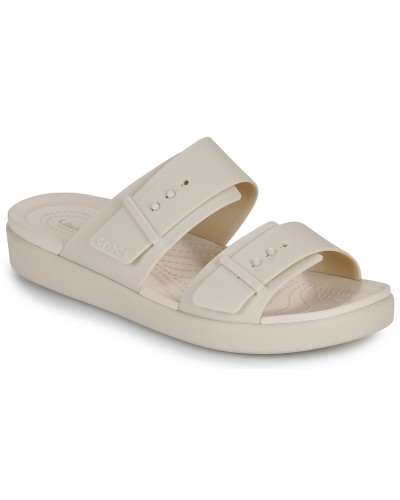 Mules femmes Crocs Brooklyn Buckle Low Low Beige