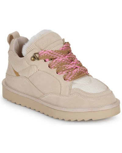 Baskets basses femmes Colors of California COW SUEDE SNEAKER Beige