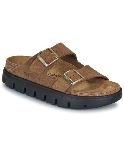 Mules femmes Papillio Arizona Chunky Suede Marron