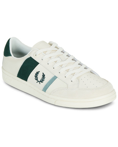 Baskets basses hommes Fred Perry B725 Leather / Suede Blanc