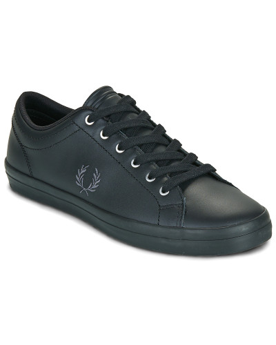 Baskets basses hommes Fred Perry Baseline Leather Noir
