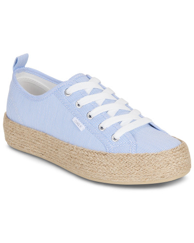 Baskets basses femmes Only ONLIDA-1 LACE UP ESPADRILLE Bleu