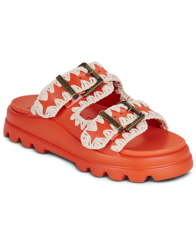 Mules femmes Mou EVA ONE-PIECE SLIDE TWO-BUCKLE Orange