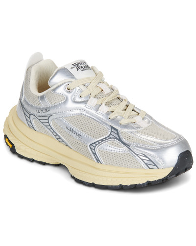 Baskets basses femmes The Mercer Brand The Re-Run Vibram Argenté