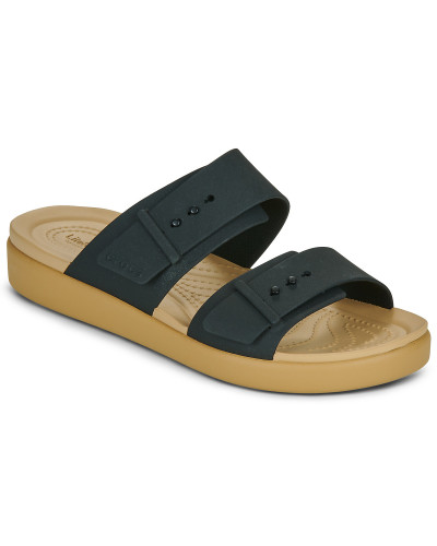 Mules femmes Crocs BROOKLYN BUCKLE LOW LOW Noir