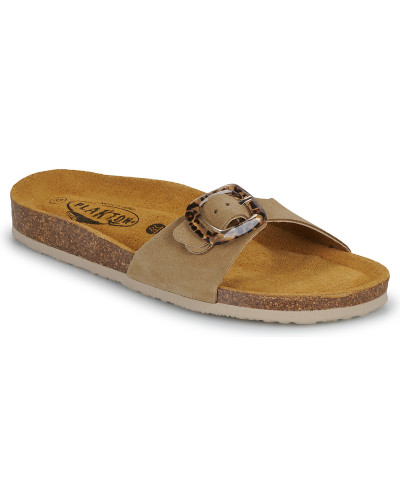 Mules femmes Plakton BOM FLEX Beige