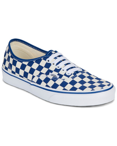 Baskets basses femmes Vans Authentic AMQ - PRIMARY CHECK TRUE BLUE/WHITE Bleu