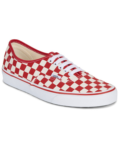 Baskets basses femmes Vans Authentic R30 - PRIMARY CHECK RACING RED/WHITE Rouge