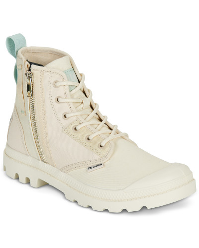 Baskets montantes femmes Palladium PAMPA DETROIT ZIP Beige