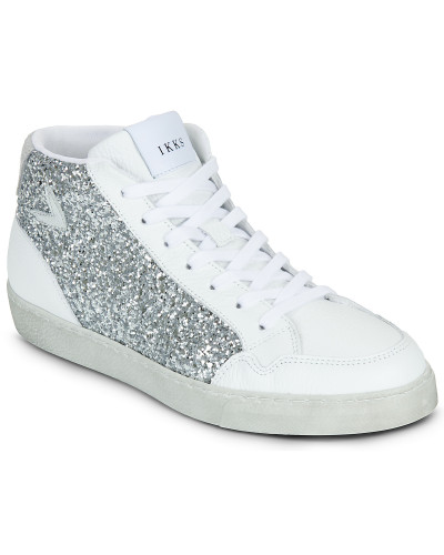Baskets montantes femmes Ikks B380005 Argenté