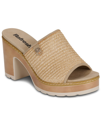 Mules femmes Refresh 175282 Beige