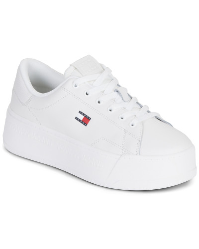 Baskets basses femmes Tommy Jeans PLATFORM LOGO SNEAKER Blanc