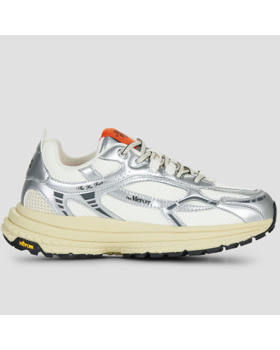 Baskets basses femmes The Mercer Brand THE RE-RUN VIBRAM Argenté