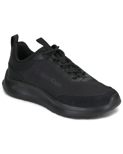 Baskets basses hommes Calvin Klein Jeans LIGHT EVA RUNN ESS LACEUP NY-SU Noir