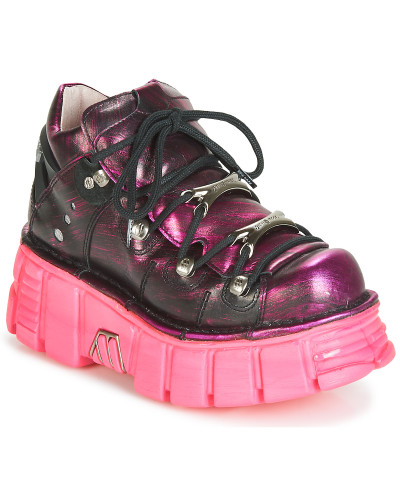 Baskets basses femmes New Rock M-106N-C60 Rose