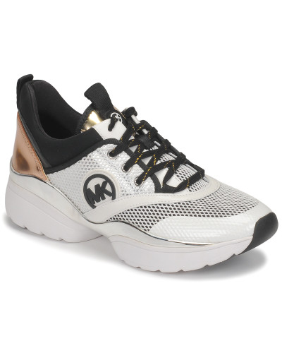 Baskets basses femmes MICHAEL Michael Kors CHARLIE TRAINER Blanc