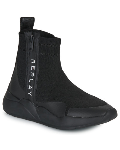 Baskets montantes femmes Replay HERA ZETA Noir