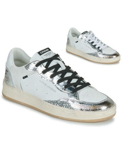 Baskets basses femmes Crime London CHELSEA Blanc