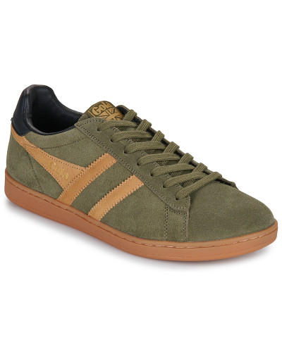 Baskets basses hommes Gola EQUIPE II SUEDE Kaki