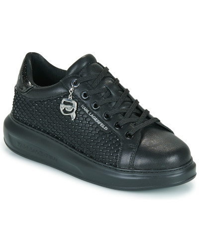 Baskets basses femmes Karl Lagerfeld KAPRI Gemstone Net Charm Noir