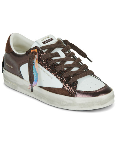 Baskets basses femmes Crime London SKATE Marron