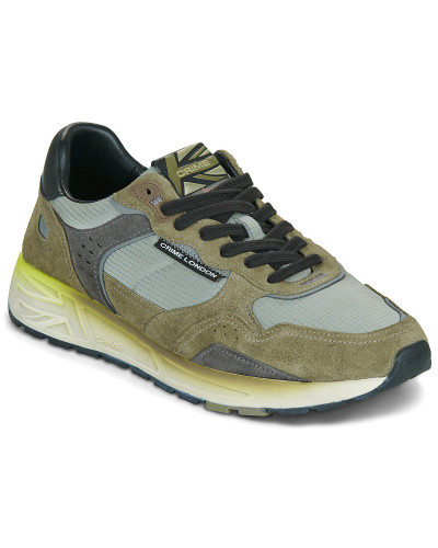 Baskets basses hommes Crime London RUSH Kaki