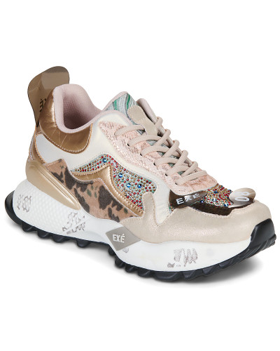 Baskets basses femmes Exé Shoes D190608-13C Beige