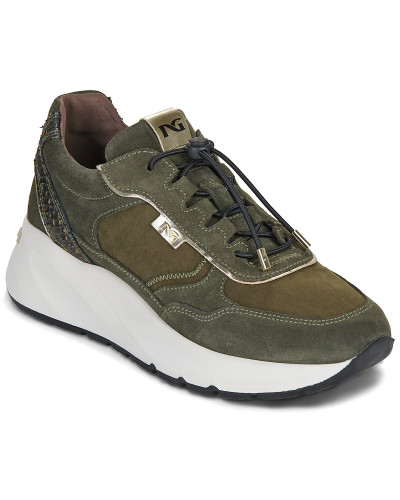 Baskets basses femmes NeroGiardini I617388D Kaki