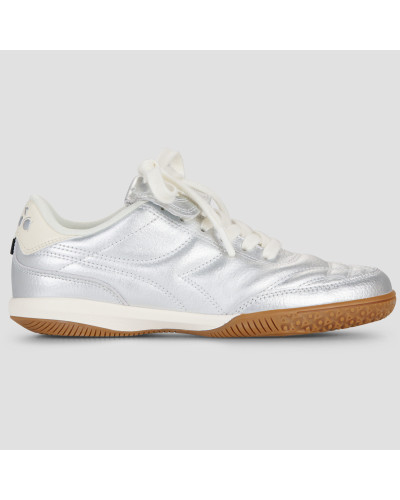 Baskets basses femmes Diadora GOLD INDOOR METALLIC Argenté