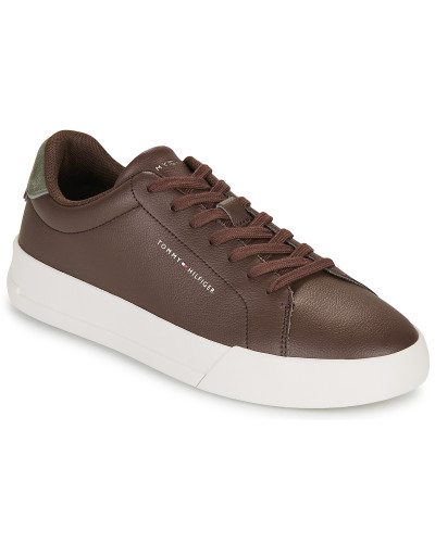 Baskets basses hommes Tommy Hilfiger TH COURT PREMIUM LEATHER Marron
