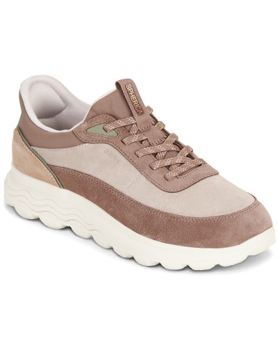 Baskets basses femmes Geox D SPHERICA PLUS FAST IN Beige