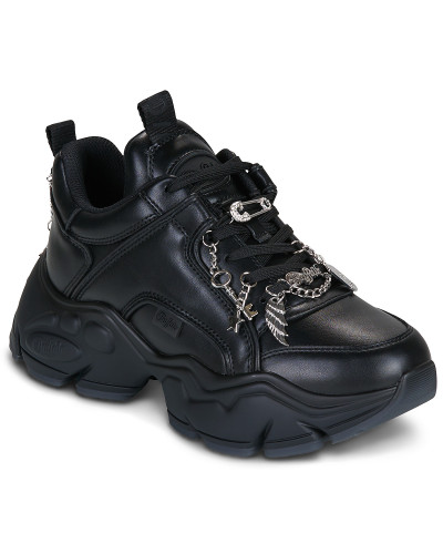Baskets basses femmes Buffalo BINARY PUNK 2.0 Noir