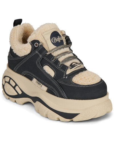 Baskets basses femmes Buffalo 1339-14 REV WARM Noir