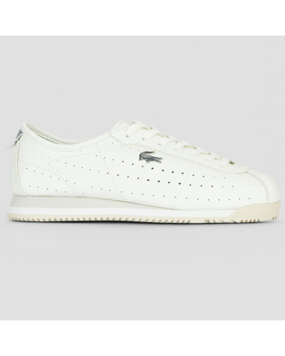 Baskets basses femmes Lacoste CLUB LOW SILVER CREAM Blanc