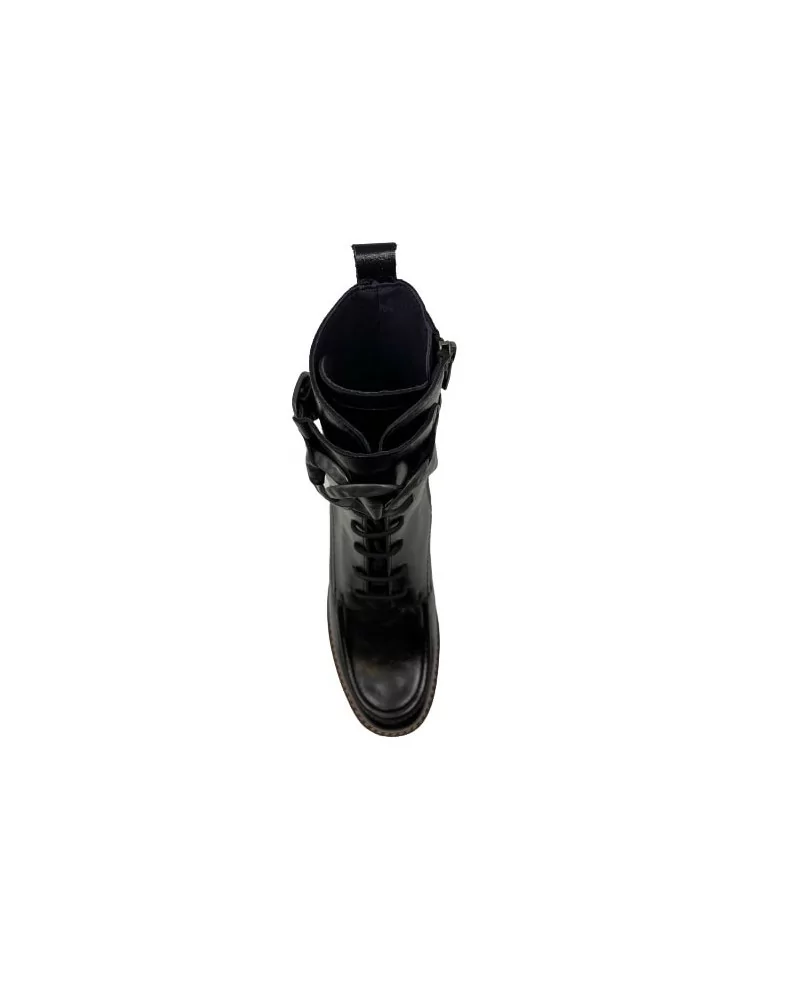 Sneakers à semelles épaisses débordantes noir N°21 pour hommes